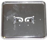 Diverse Kentekenplaat houder bromfiets staal chroom liggend - thumbnail