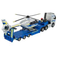Majorette Volvo Truck + Airbus Police helikopter Kant-en-klaar model Hulpdienstvoertuig (model) - thumbnail
