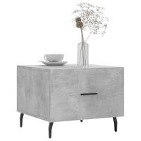 Salontafel 50x50x40 cm bewerkt hout betongrijs - thumbnail
