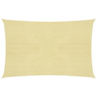 VidaXL Zonnezeil 160 g/m² 2x2,5 m hdpe beige