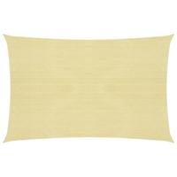 VidaXL Zonnezeil 160 g/m² 2x2,5 m hdpe beige - thumbnail