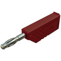 SKS Hirschmann LAS N WS Au Lamellenstekker Stekker, recht Stift-Ø: 4 mm Rood 1 stuk(s) - thumbnail