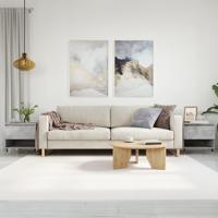 Salontafels 2 st 50x46x50 cm bewerkt hout betongrijs - thumbnail