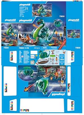 PLAYMOBIL Promo History vikingen met zeemonster 71830