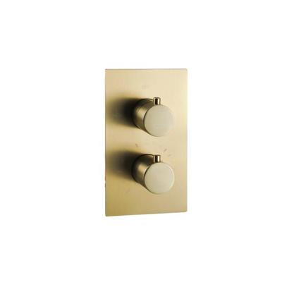 Fortifura Calvi Thermostatische Inbouwkraan - met inbouwdeel - Geborsteld Messing PVD (Goud) SW1159494