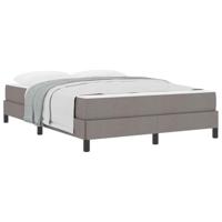 Boxspring bed met matras Taupe 140 x 190 cm Stof - thumbnail