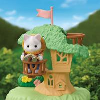 Playset Sylvanian Families Son and Baby Cat Latte - Secret Forest Adventure - thumbnail