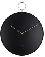 Karlsson Wandklok Hook 34 cm - Zwart - thumbnail