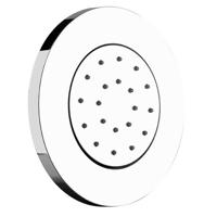 Bodyjet Hotbath Mate Twist Inbouw Massage Kantelbaar 13 cm Rond Geborsteld Nikkel - thumbnail