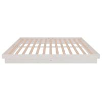 Bedframe massief hout wit 180x200 cm - thumbnail
