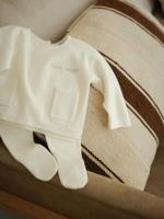 Babyset tricot baby unisex ENVIE DE FRAISE personaliseerbaar ecru - thumbnail