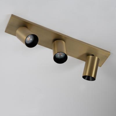 Lynn 3 Opbouwspot Messing met Smart RGB LED