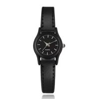 Elegant dameshorloge met zwart leren bandje - Minimalistisch design - thumbnail