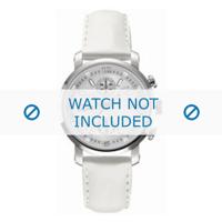 Lacoste horlogeband LC-12-3-14-0079 / 2000392 Leder Wit + wit stiksel - thumbnail