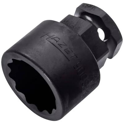 HAZET Krachtdopsleutel 900SZ6-24 · 1/2 inch (12,5 mm) vierkant hol, 24 mm buitenzeskant · Buitentwaalfkant tractieprofiel · SW 24 mm