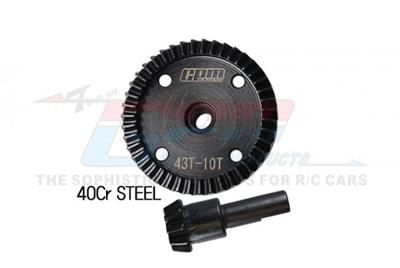 GPM - Hardened CrSteel Diff Bevel Gear 43T & Pinion Gear 10T (t.v.v. AR310497) GPM - Hardened CrSteel Diff Bevel Gear 43T & Pinion Gear 10T (t.v.v. AR310497)