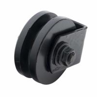 Katrol / kabelrol met aanlasbeugel 60 mm. - thumbnail