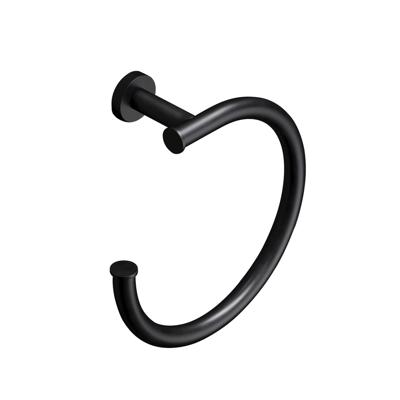 Handdoekring Hotbath Cobber Mat Zwart Handdoekring Hotbath Cobber Mat Zwart