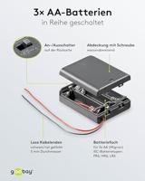 Goobay 12445 Batterijbox Aantal cellen: 3 AA (penlite) Kabel (l x b x h) 68.5 x 48 x 18.7 mm - thumbnail