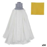 Reservemop voor Schrobben 23 x 6 x 31 cm (14 Stuks) - thumbnail