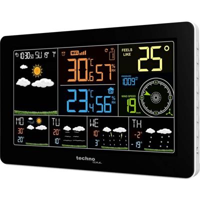 Techno Line WD2700 Wetterstation WD2700 WiFi-weerstation Verwachting voor 4 dagen Aantal sensoren max.: 3 Techno Line WD2700 Wetterstation WD2700 WiFi-weerstation Verwachting voor 4 dagen Aantal sensoren max.: 3
