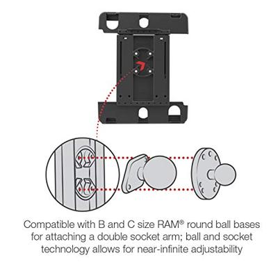 Ram Tab-Tite Holder for 9"-10.5" Tablets with Heavy Duty Cases