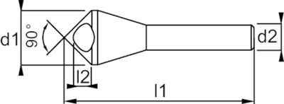 Hss verzinkboor sch.gat 5/10 Hss verzinkboor sch.gat 5/10