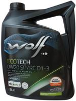 Wolf motorolie "ecotech sp/rc d1-3". motoroil 0w20 5l ecotech sp/rc d1-3 - thumbnail