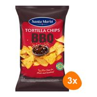 Santa Maria - Tortilla Chips BBQ - 3x 475g - thumbnail