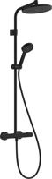 Hansgrohe Activera S regendoucheset Ø24cm mat zwart - thumbnail
