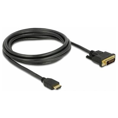 DeLOCK 85654 video kabel adapter 2 m HDMI Type A (Standaard) DVI Zwart