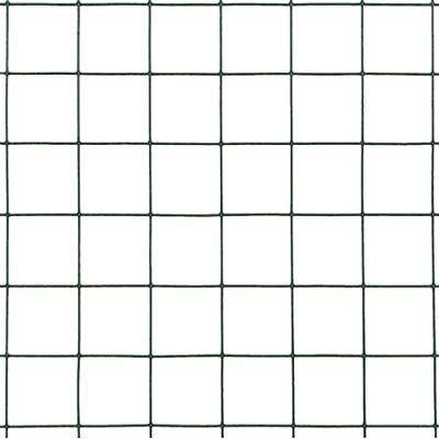 VidaXL Kippengaas 10x0,5 m staal met pvc coating groen VidaXL Kippengaas 10x0,5 m staal met pvc coating groen