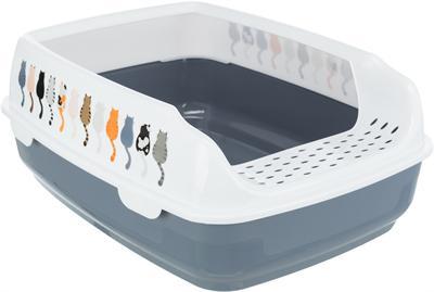 TRIXIE KATTENBAK DELIO GRIJS / WIT 48X35X20 CM TRIXIE KATTENBAK DELIO GRIJS / WIT 48X35X20 CM