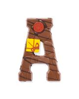 HEMA Handgedecoreerde chocoladeletter melk A 180g - thumbnail