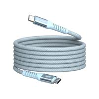 Verbatim Sync & Charge 60 W oplaadkabel USB C PD 3.0, USB C naar USB C kabel 120 cm, snellaadkabel, compatibel met iPhone 16 Pro Max, iPhone 15, Samsung, MacBook Air, iPad, Pixel 9, robuust, blauw - thumbnail