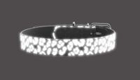 HUNTER Hondenhalsband Convenience Reflect , grijs luipaard, Maat: 50 - thumbnail