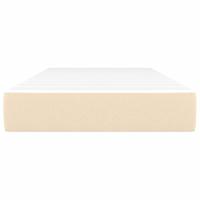 Pocketveringmatras 90x200x20 cm stof crèmekleurig - thumbnail
