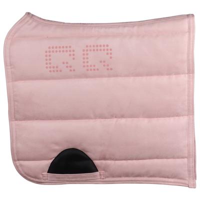 QHP Puffpad Grip zadeldek lichtroze maat:dr full