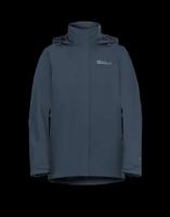 Jack wolfskin Rotwand 3 in 1 jas Dames Midnight Sky S - thumbnail