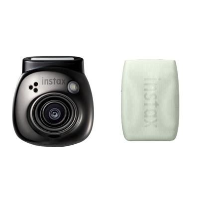Fujifilm INSTAX PAL digital camera, Gem Black + printer mini Link 3, Sage Green