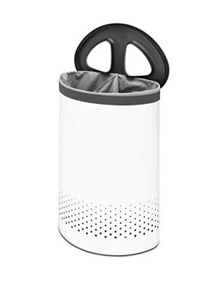 Brabantia wasbox 55 liter met kunststof deksel white