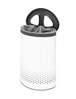Brabantia wasbox 55 liter met kunststof deksel white - thumbnail