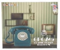 GPO Retro 746ROTARYGREEN Retro draaitelefoon met draaischijf, mintgroen - thumbnail