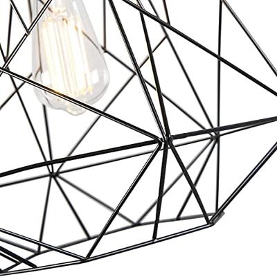 QAZQA Industriële hanglamp zwart - Framework Basic QAZQA Industriële hanglamp zwart - Framework Basic