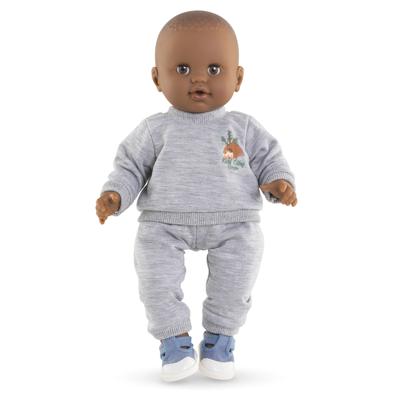 Corolle grijs joggingpak kleine ontdekker - 36cm