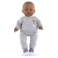 Corolle grijs joggingpak kleine ontdekker - 36cm - thumbnail