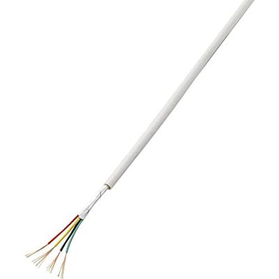 TRU COMPONENTS 1571729 Alarmkabel LiYY 6 x 0.22 mm² Wit 50 m