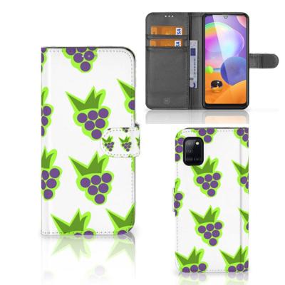 Samsung Galaxy A31 | Book Cover | Druiven | Portemonnee hoesje Samsung Galaxy A31 | Book Cover | Druiven | Portemonnee hoesje