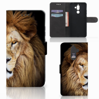 Nokia 7 Plus Telefoonhoesje met Pasjes Leeuw - thumbnail