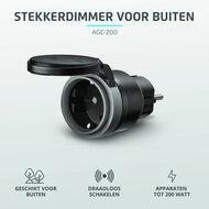 KlikAanKlikUit AGC-200 Compacte stekkerdimmer voor Buiten KlikAanKlikUit AGC-200 Compacte stekkerdimmer voor Buiten